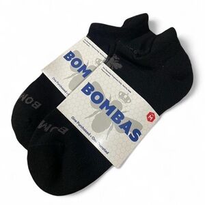 Bombas Black M Ankle Socks 2-Pair Set NWT Comfort Cushioned Everyday Socks